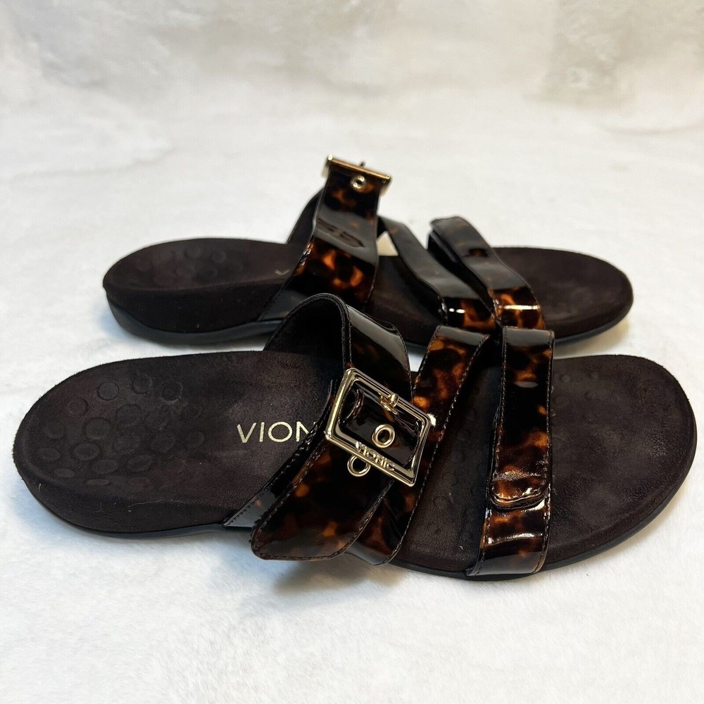 Vionic Tortoiseshell Slide Sandals - image 2